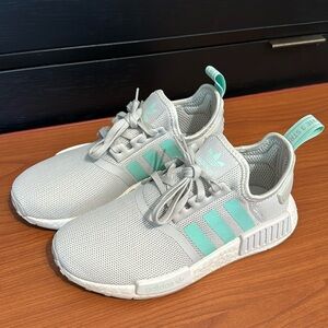 Adidas NMD R1 Grey Mint Green Youth Size 4.5